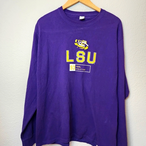Louisiana State University LSU Long Sleeve Graphic Shirt Unisex‎ Purple L Box2 - Picture 1 of 5